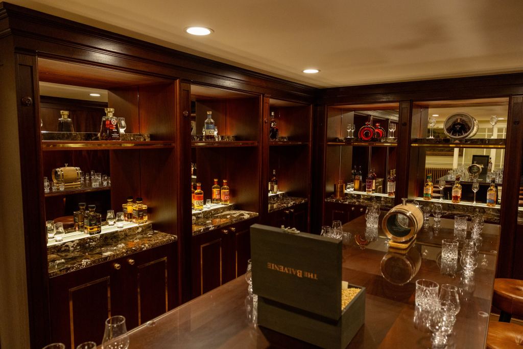 A private whisky tasting room